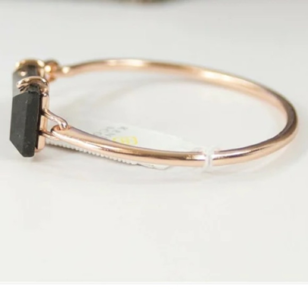 Kendra Scott Collins black granite rose gold bracelet - Picture 2 of 3